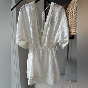 NWT Abercrombie & Fitch White Tunic Top/Coverup